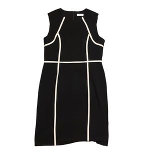 Calvin Klein Black & White Dress sz 12